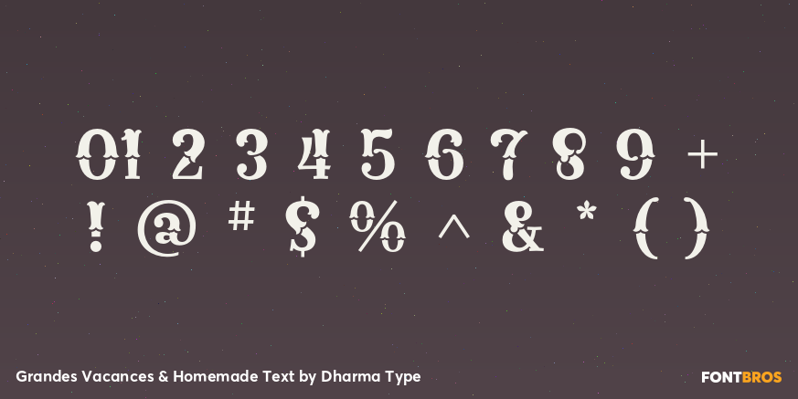 Grandes Vacances & Homemade Text Font Poster #4