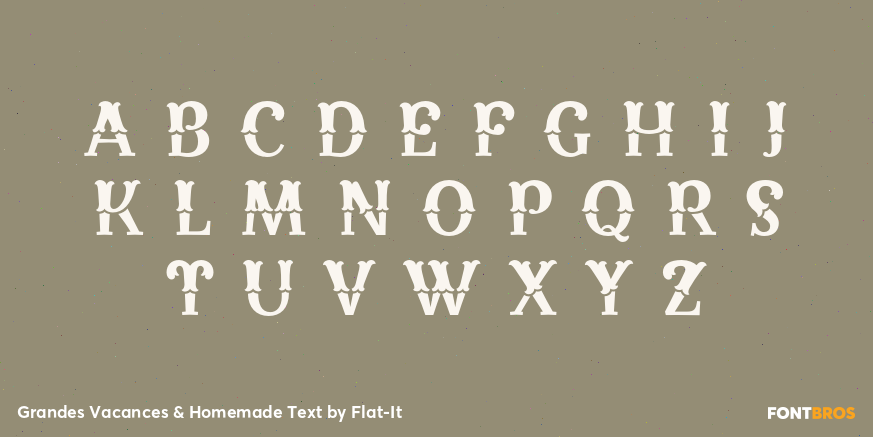 Grandes Vacances & Homemade Text Font Poster #1