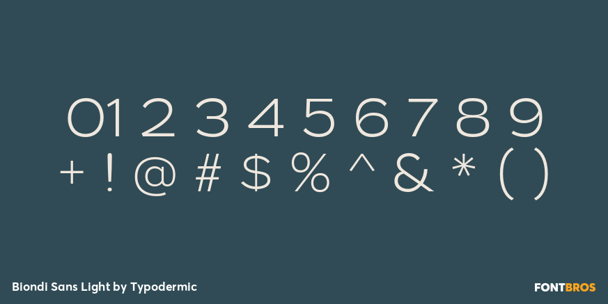 Biondi Sans Light Font Poster #4