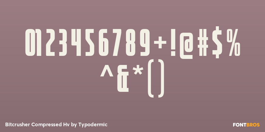 Bitcrusher Compressed Hv Font Poster #1