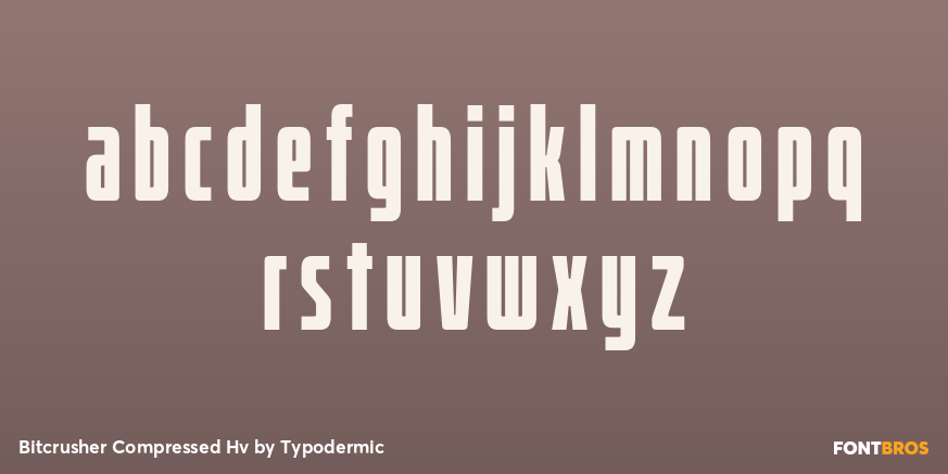 Bitcrusher Compressed Hv Font Poster #3