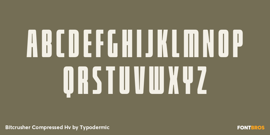 Bitcrusher Compressed Hv Font Poster #1