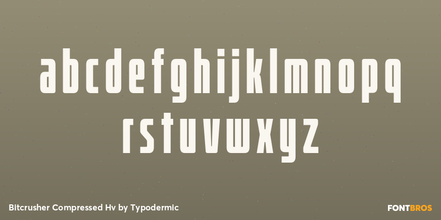 Bitcrusher Compressed Hv Font Poster #1