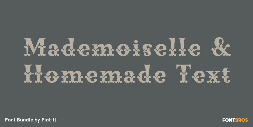 Mademoiselle & Homemade Text Poster