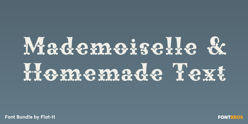 Mademoiselle & Homemade Text Poster