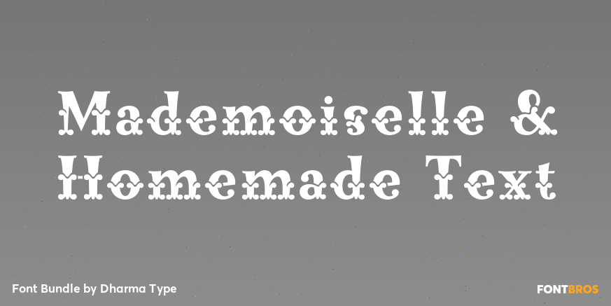 Mademoiselle & Homemade Text Poster