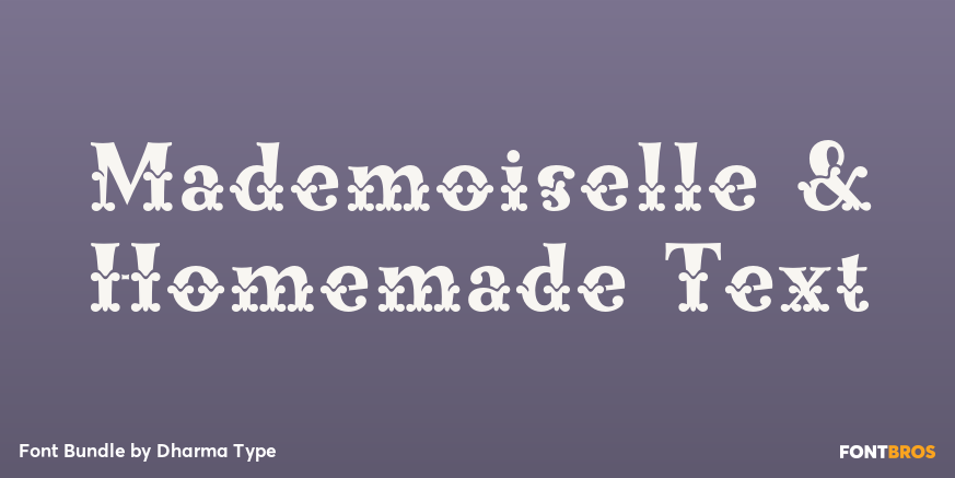 Mademoiselle & Homemade Text Poster
