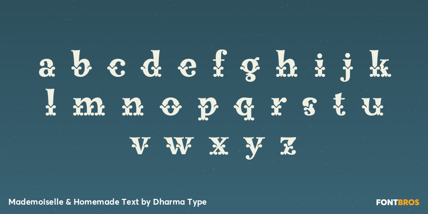 Mademoiselle & Homemade Text Font Poster #3