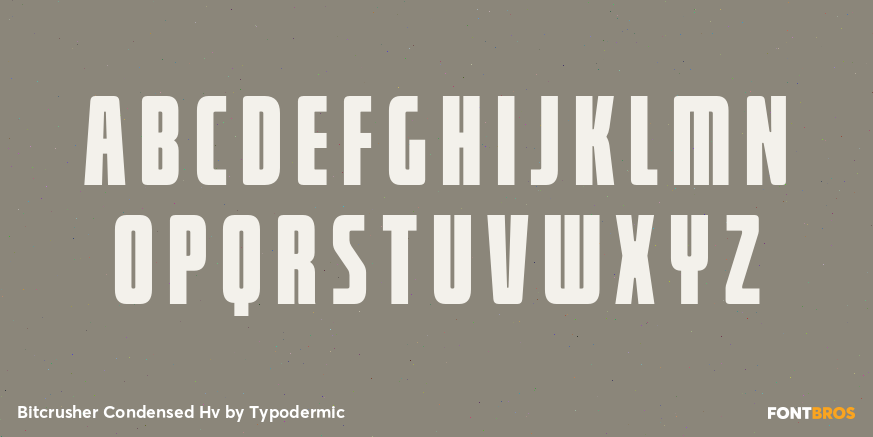 Bitcrusher Condensed Hv Font Poster #2