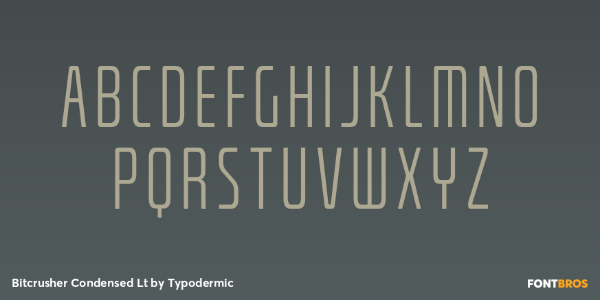Bitcrusher Condensed Lt Font Poster #2