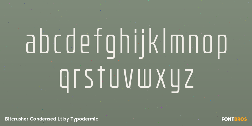 Bitcrusher Condensed Lt Font Poster #3