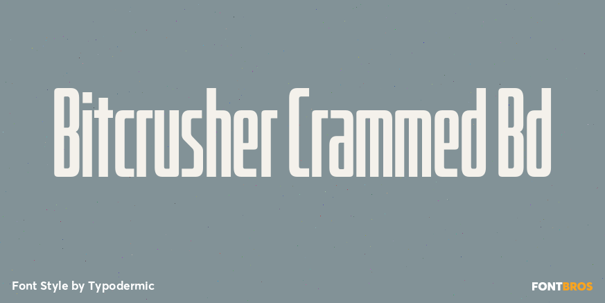 Bitcrusher Crammed Bd Font Poster #1