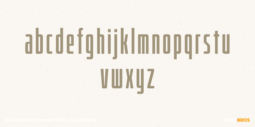Bitcrusher Crammed Bd Font Poster #3