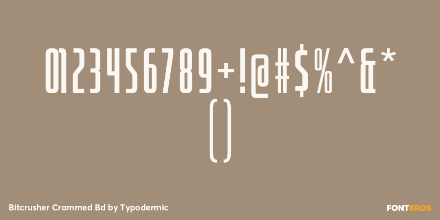 Bitcrusher Crammed Bd Font Poster #4