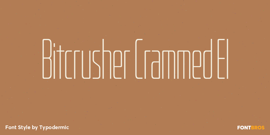 Bitcrusher Crammed El Font Poster #1