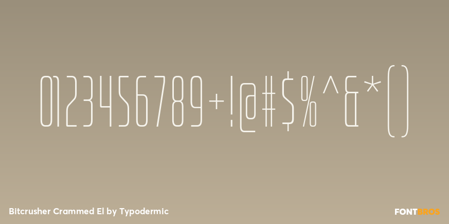 Bitcrusher Crammed El Font Poster #1