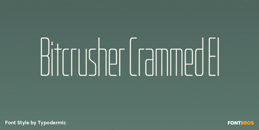 Bitcrusher Crammed El Font Poster #1