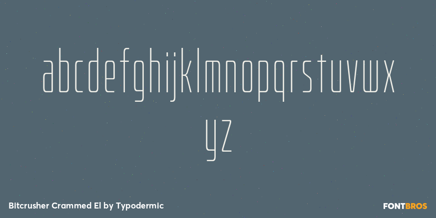 Bitcrusher Crammed El Font Poster #3