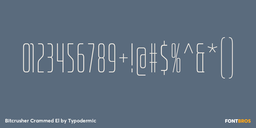 Bitcrusher Crammed El Font Poster #4