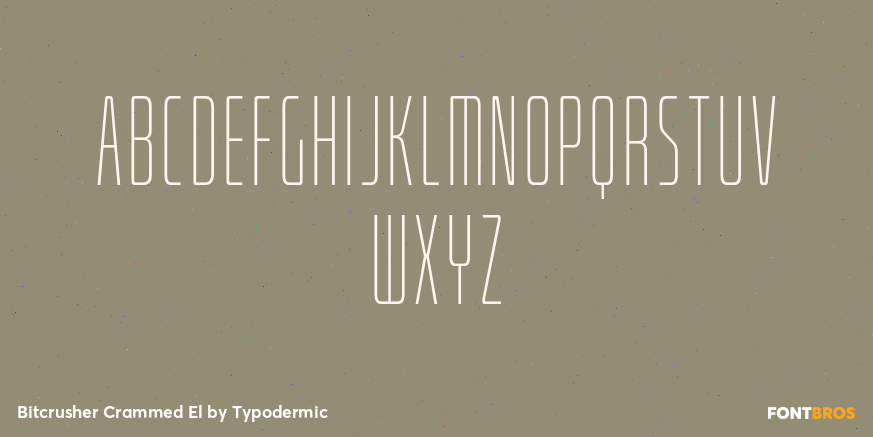 Bitcrusher Crammed El Font Poster #1