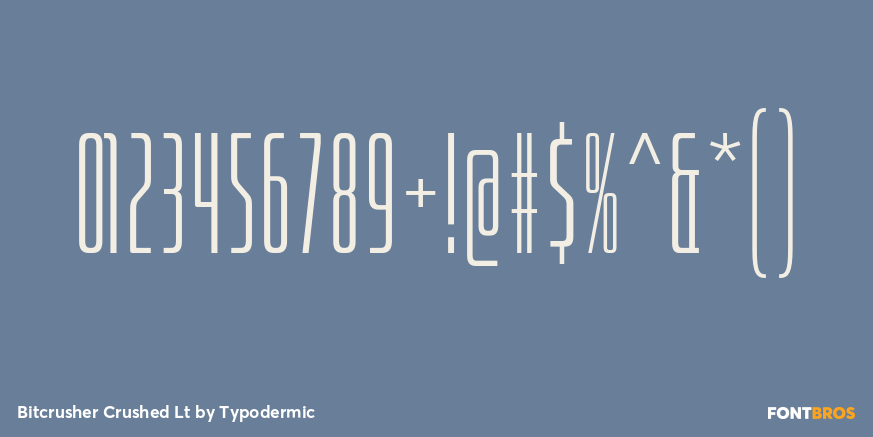 Bitcrusher Crushed Lt Font Poster #4