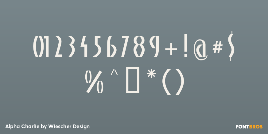 Alpha Charlie Font Poster #1