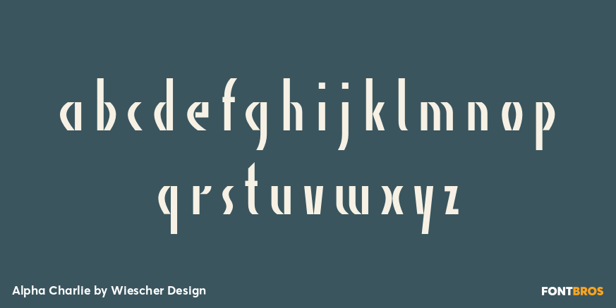 Alpha Charlie Font Poster #3