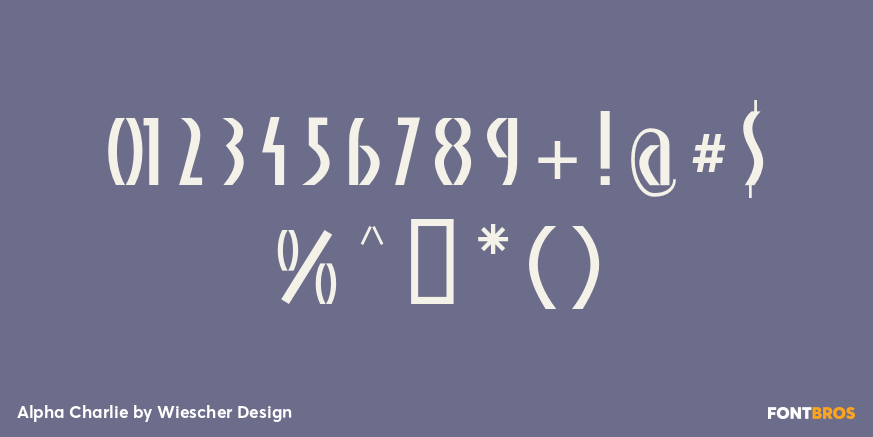 Alpha Charlie Font Poster #4