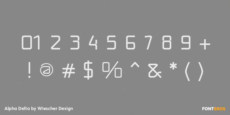 Alpha Delta Font Poster #1