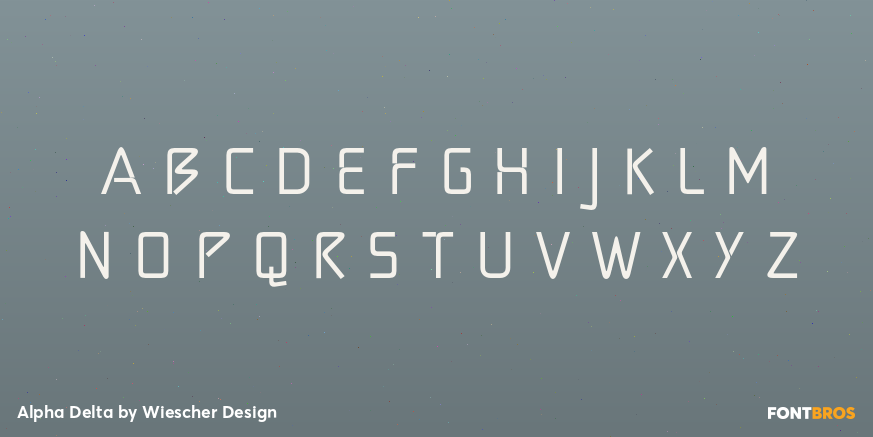 Alpha Delta Font Poster #1