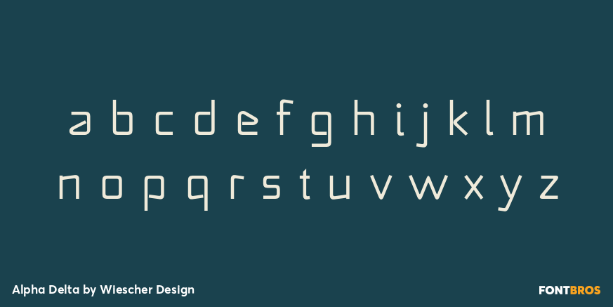 Alpha Delta Font Poster #1