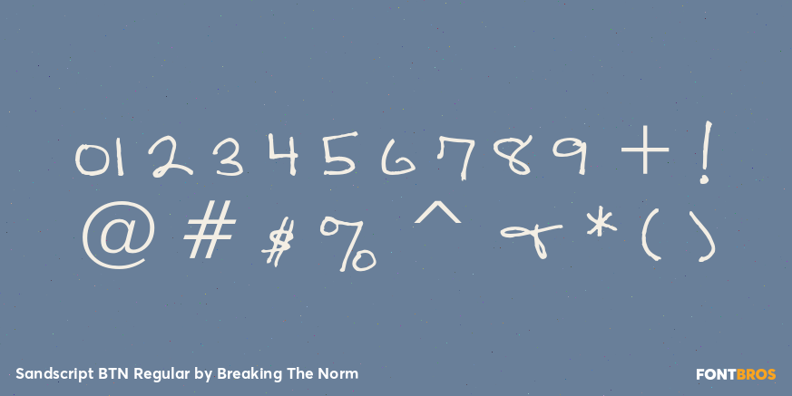 Sandscript BTN Regular Font Poster #1