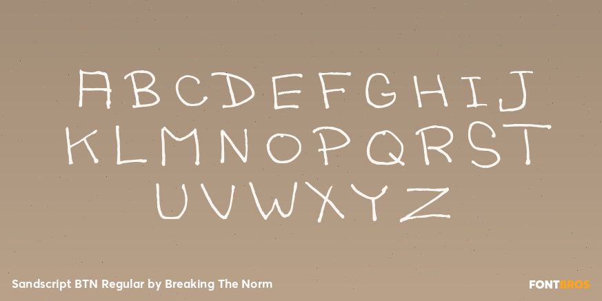 Sandscript BTN Regular Font Poster #2