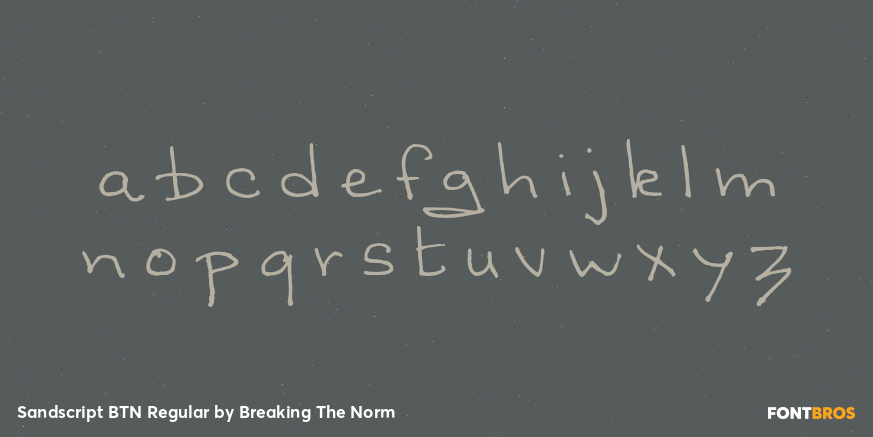 Sandscript BTN Regular Font Poster #3