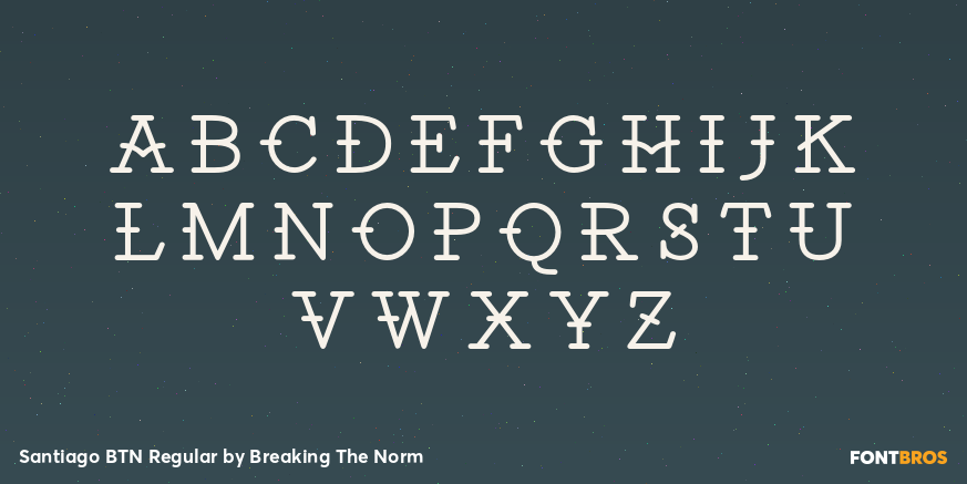 Santiago BTN Regular Font Poster #1