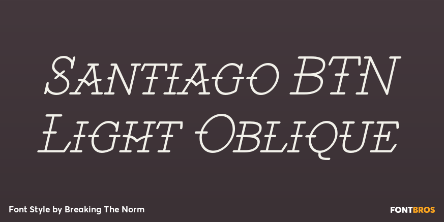 Santiago BTN Light Oblique Poster