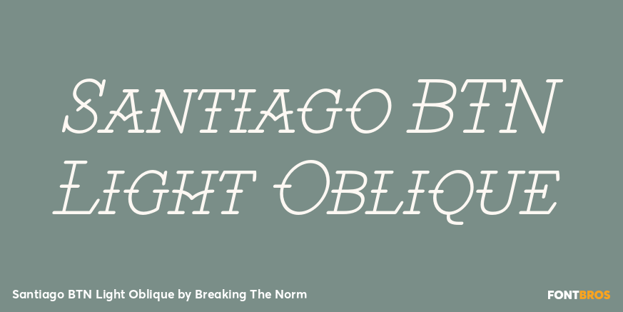 Santiago BTN Light Oblique Poster