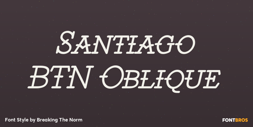 Santiago BTN Oblique Poster