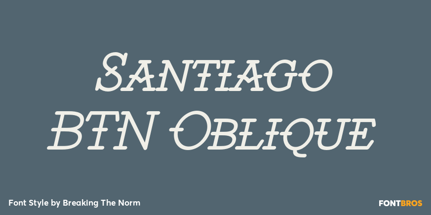 Santiago BTN Oblique Poster