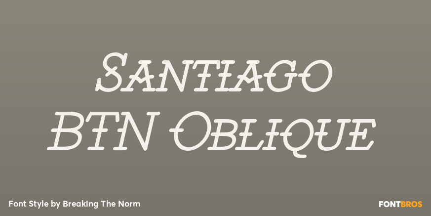 Santiago BTN Oblique Poster