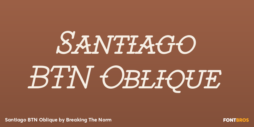 Santiago BTN Oblique Poster