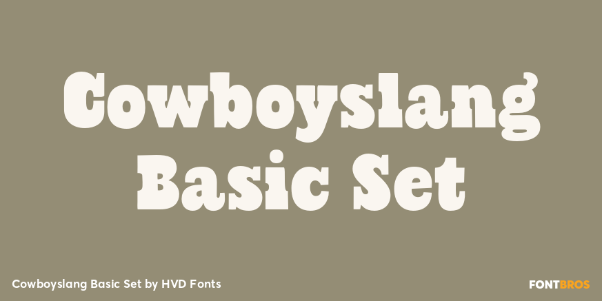 Cowboyslang Basic Set Poster