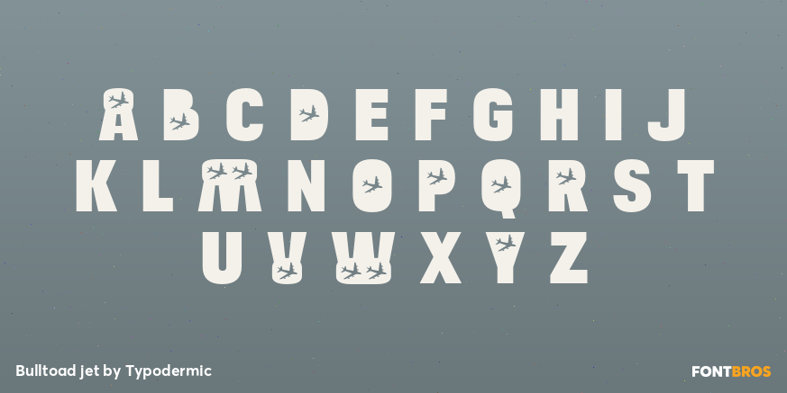 Bulltoad jet Font Poster #2