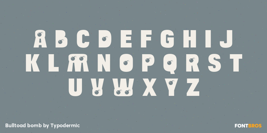 Bulltoad bomb Font Poster #1