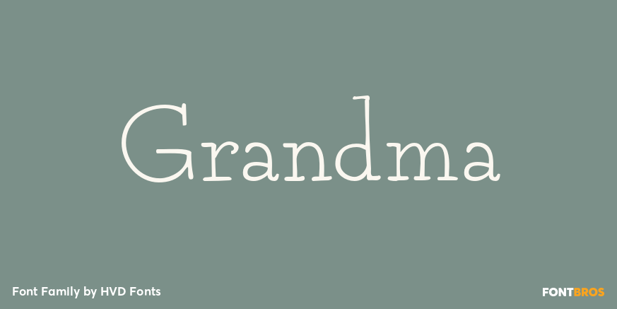 Grandma Font Poster #1