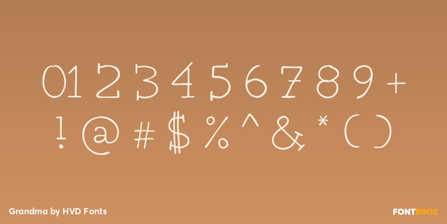 Grandma Font Poster #1