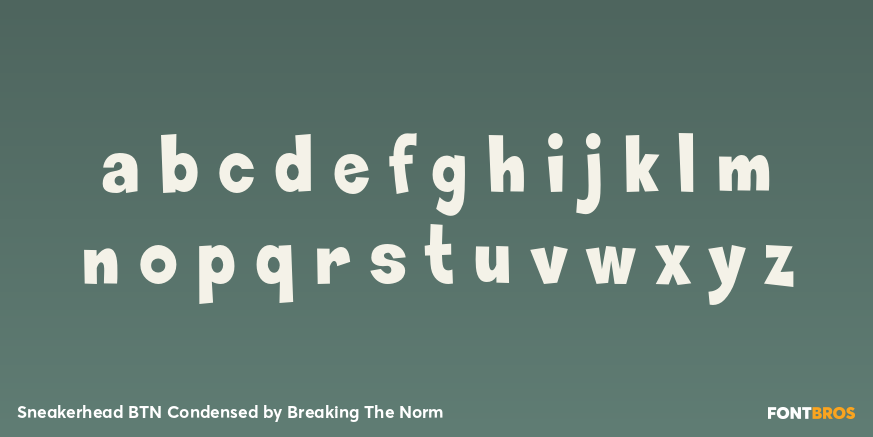 Sneakerhead BTN Condensed Font Poster #1