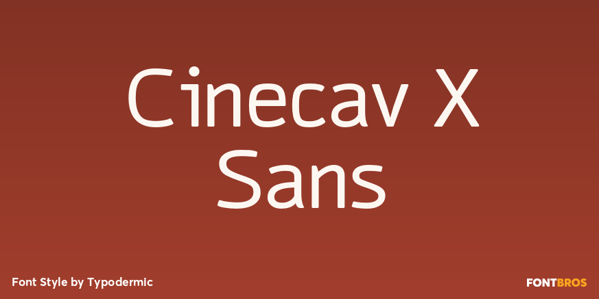 Cinecav X Sans Font Poster #1