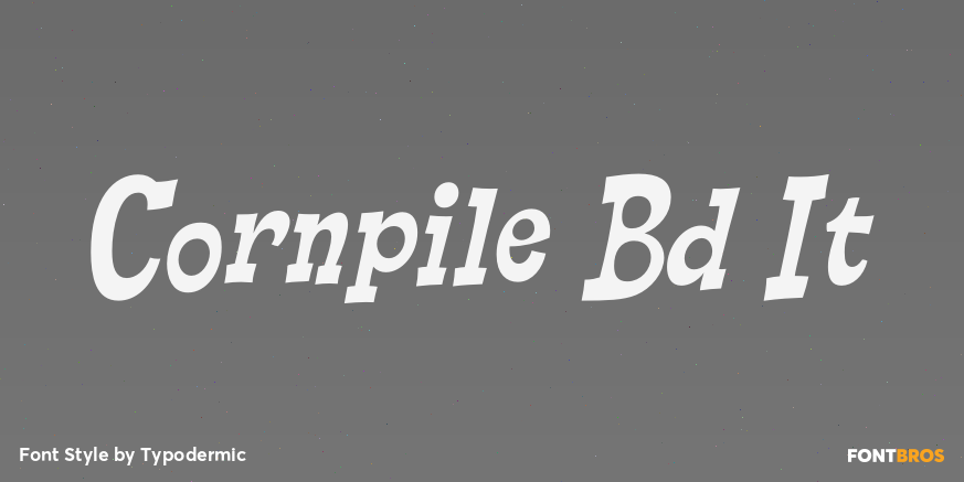 Cornpile Bd It Font Poster #1