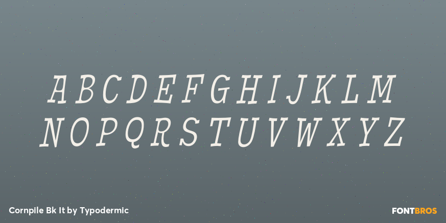 Cornpile Bk It Font Poster #1